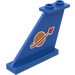 LEGO Blue Tail 4 x 1 x 3 with Space Logo Symbol (Left) Sticker (2340)