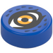 LEGO Blue Tile 1 x 1 Round with Orange Eye (35380 / 106944)