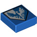 LEGO Blue Tile 1 x 1 with White Eagle with Groove (3070 / 23830)