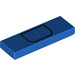LEGO Bleu Tuile 1 x 3 avec Noir shape (63864 / 68959)