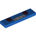 LEGO Blue Tile 1 x 4 with Tow Hooks and &#039;PN 217-63&#039; (2431 / 72169)