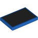LEGO Blue Tile 2 x 3 with Black Rectangle (26603 / 103643)