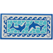LEGO Blue Tile 2 x 4 with Dolphins, Waves and Shells Sticker (87079)