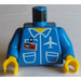 LEGO Blu Busto con Aereo e ID logo (973)