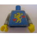 LEGO Blue Torso with Castle Guard Lion with Red Hearts Sticker (973)