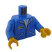 LEGO Blau Torso mit Drei Pockets auf Jacke (73403 / 76382)