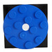 LEGO Blauw Turntable 4 x 4 x 0.667 met Zwart Vergrendelings Basis