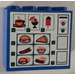LEGO Blauw Vending Machine - Sticker over Assembly