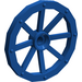 LEGO Blue Wagon Wheel Ø33.8 with 8 Spokes with Notched Hole (4489)