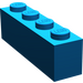 LEGO Blau Keil 2 x 4 Sloped Links (43721)