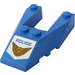 LEGO Blauw Wig 6 x 4 Uitsparing met &#039;Politie&#039; en Kenteken met Vleugels Sticker met noppen (6153)