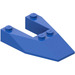 LEGO Blue Wedge 6 x 4 Cutout without Stud Notches (6153)