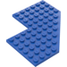 LEGO Bleu Coin assiette 10 x 10 avec Coupé (2401)