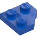 LEGO Blue Wedge Plate 2 x 2 Cut Corner (26601)