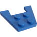 LEGO Blau Keil Platte 3 x 4 ohne Bolzenkerben (4859)