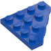 LEGO Blue Wedge Plate 4 x 4 Corner (30503)