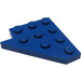 LEGO Blauw Wig Plaat 4 x 4 Vleugel Rechtsaf (3935)