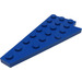 LEGO Blå Kile Plade 4 x 8 Vinge Venstre med underside Knops Notch (3933 / 45174)