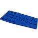 LEGO Blue Wedge Plate 4 x 9 Wing without Stud Notches (2413)