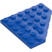 LEGO Blue Wedge Plate 6 x 6 Corner (6106)