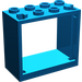 LEGO Blau Fenster 2 x 4 x 3 mit quadratischen Löchern (60598)