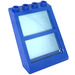 LEGO Blau Fenster 4 x 4 x 3 Roof mit Centre Bar und Transparent Light Blau Glas (6159)