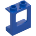 LEGO Blue Window Frame 1 x 2 x 2 (Plane) with 1 Hole in Bottom (60032)