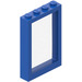 LEGO Blue Window Frame 1 x 4 x 5 with Fixed Glass