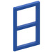 LEGO Blue Window Pane 1 x 2 x 3 without Thick Corners (3854)