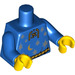 LEGO Bleu Wizard Minifig Torse (973 / 88585)