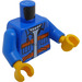 LEGO Blue Worker Minifig Torso (973 / 76382)