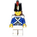 LEGO Bluecoat Soldier met Lopsided Smile minifiguur