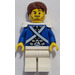 LEGO Bluecoat Soldier avec Stubble Beard Figurine