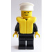 LEGO Boat Captain with Life Jacket Minifigure LEGO Boat Captain with Life Jacket Minifigure