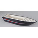 LEGO Boat Hull 24 x 6 x 3 with Red and White Line on Both Sides Sticker