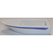 LEGO Boat Hull 25 x 10 x 4 1/3 with &#039;4011&#039;, Blue and Red Stripes (Both sides) Sticker (2372)