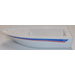 LEGO Boat Hull 25 x 10 x 4 1/3 with &#039;4011&#039;, Blue and Red Stripes (Both sides) Sticker