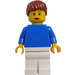 LEGO Boat Worker, Female with  Reddish Brown Ponytail, Life Jacket Minifigure