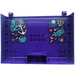 LEGO Book Halve met Hinges en Compartment met Seafloor, Shells, Vis, Coral, Anchor Sticker (80909)