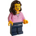 LEGO Bowler with Pink Sweater Minifigure