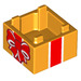 LEGO Box 2 x 2 mit rot stripe mit Bow (2821 / 103839)