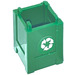 LEGO Doos 2 x 2 x 2 Krat met Wit Recycling Symbol aan Both Zijkanten Sticker (61780)