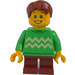 LEGO Boy - Lysegrønn Genser Minifigur