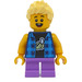 LEGO Boy - Dark Blauw Banaan Shirt Minifiguur