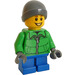 LEGO Boy W Zielony Kurtka Minifigurka