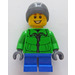LEGO Boy dans Green Jacket Figurine