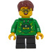 LEGO Boy i Grøn Ninjago Hættetrøje Minifigur