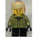LEGO Boy in Olive Green Jacket minifiguur