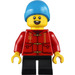 LEGO Boy in Rood Shirt Minifiguur