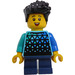 LEGO Boy - Mittleres Azur oben Minifigur